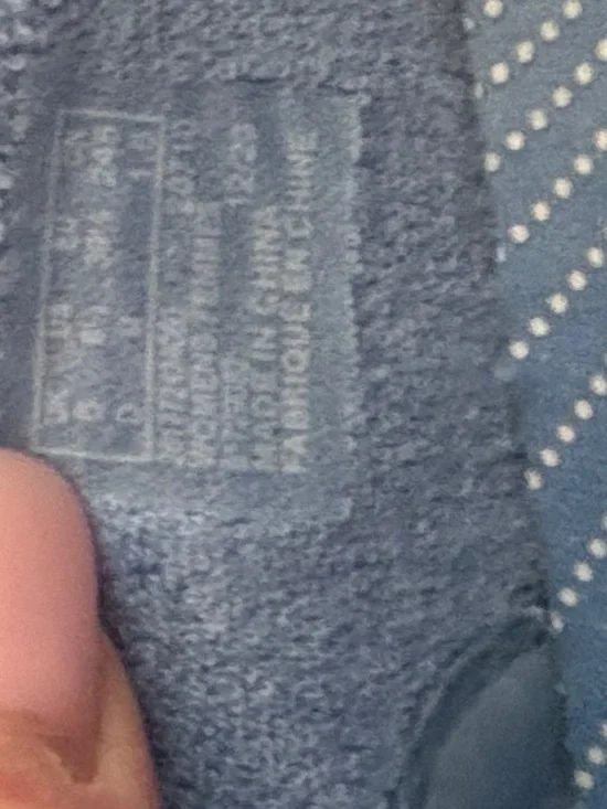 Clarks Blue and White Striped Cloudsteppers Slip-Ons - Picture 7 of 7